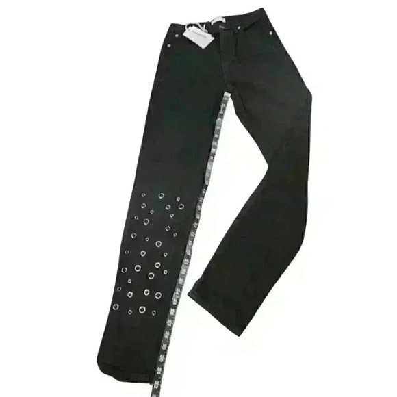 Glamorous Tall High-Rise Mom Jean With Eyelet Detail Black Women's Jeans $75 - Picture 6 of 11